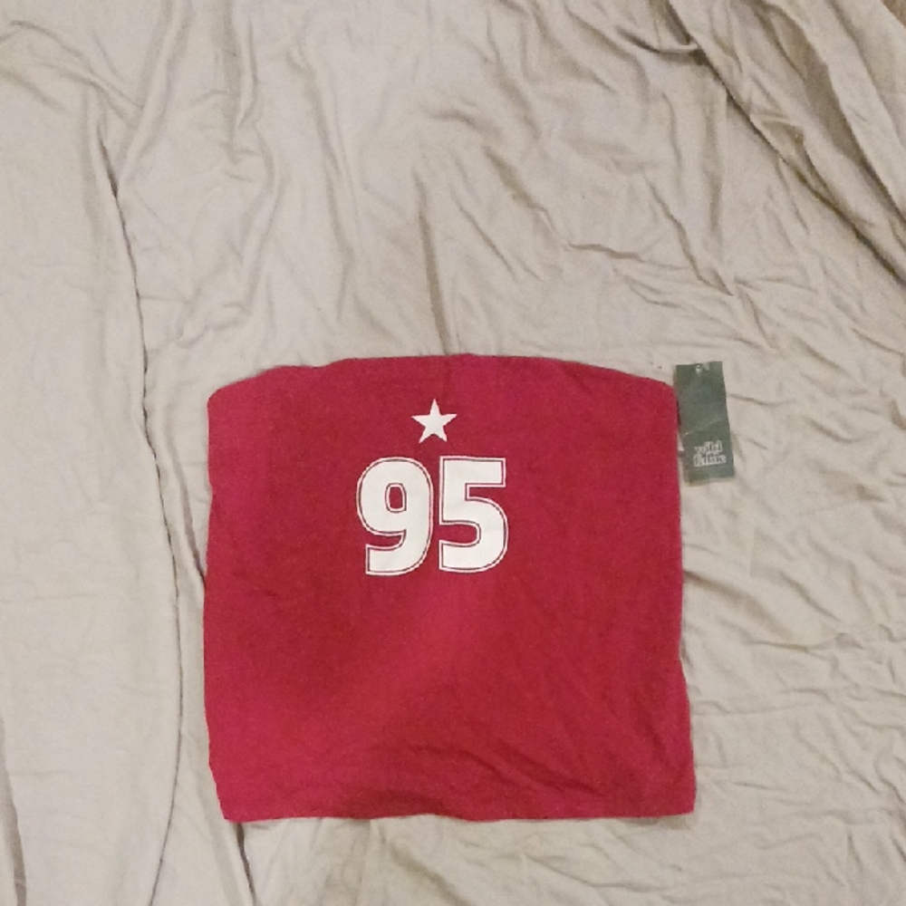Wild Fable Red Tube Top with Number 95